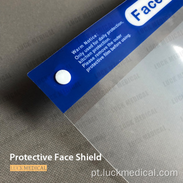 Máscara transparente de escudo reutilizável